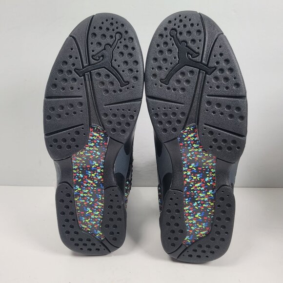 Air Jordan 8 Retro C&C Confetti Men's Black Shoes 832821-004 US Size 12 Like New - Picture 7 of 8
